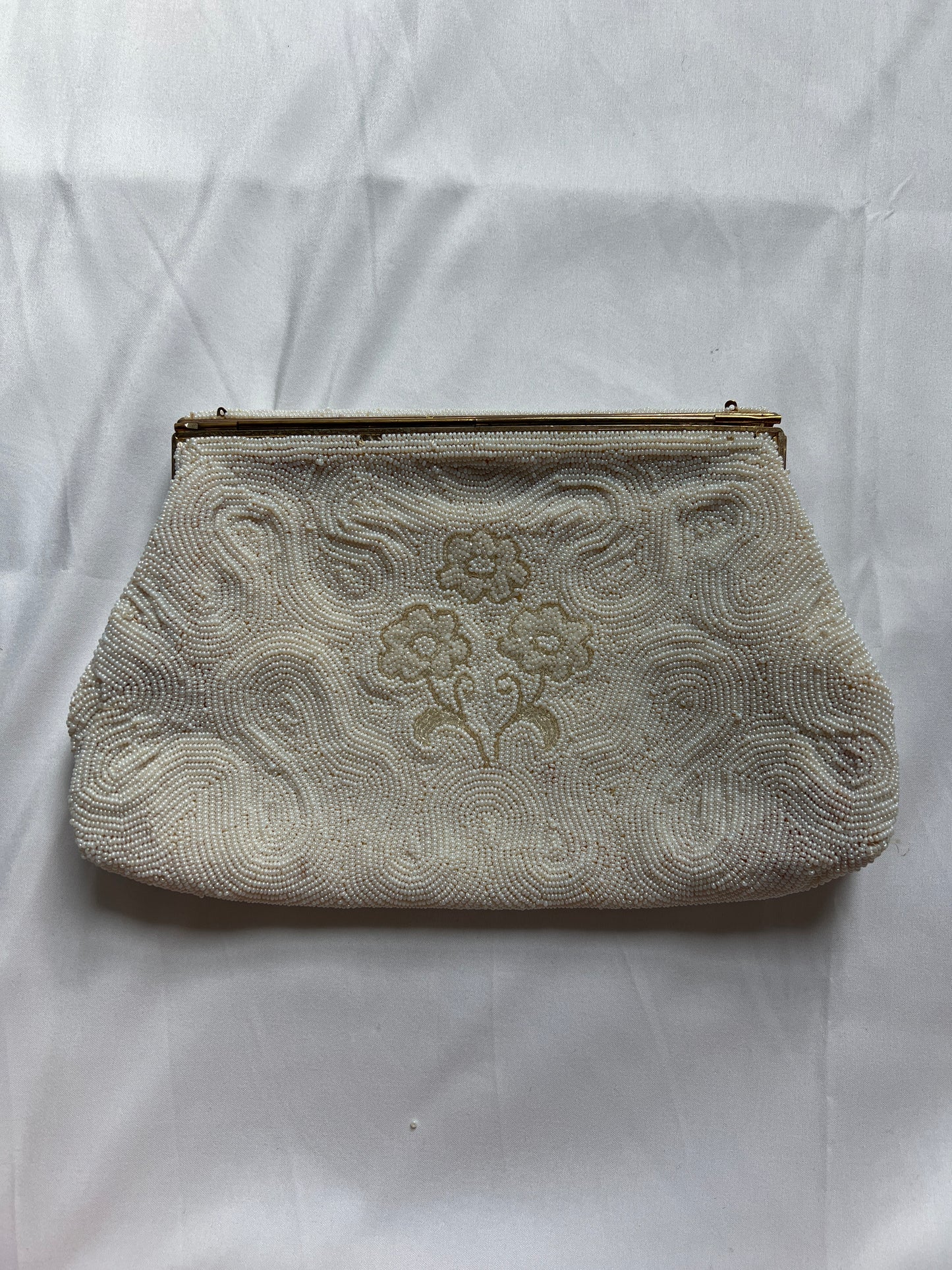 Vintage Beaded Clutch - Made in France