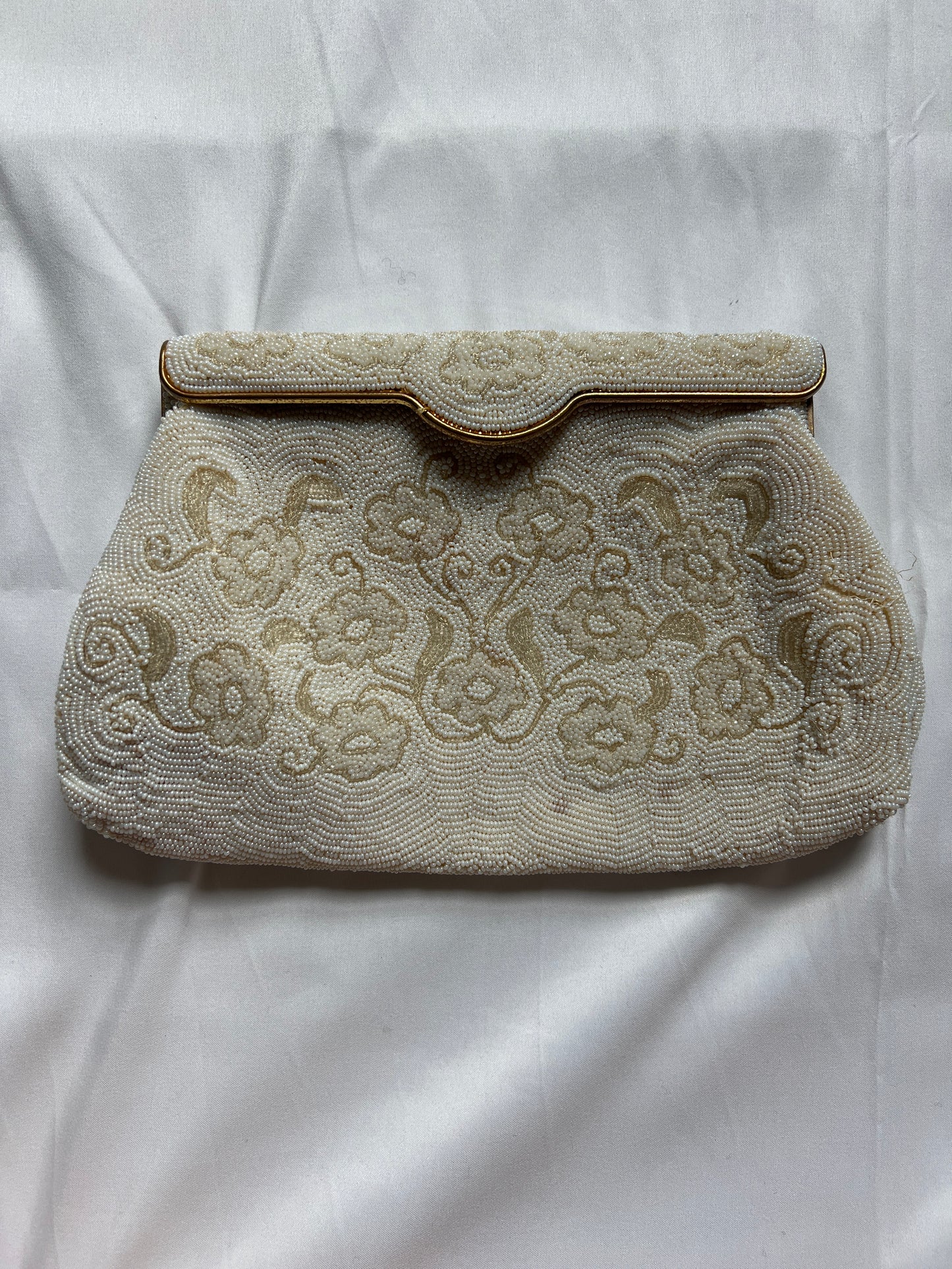 Vintage Beaded Clutch - Made in France